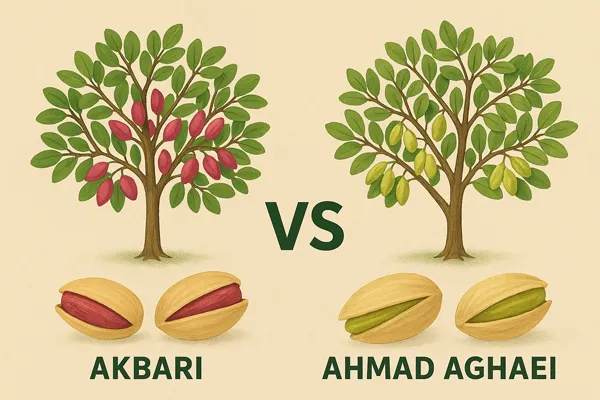 تفاوت-درخت-پسته-احمدآقایی-و-اکبری