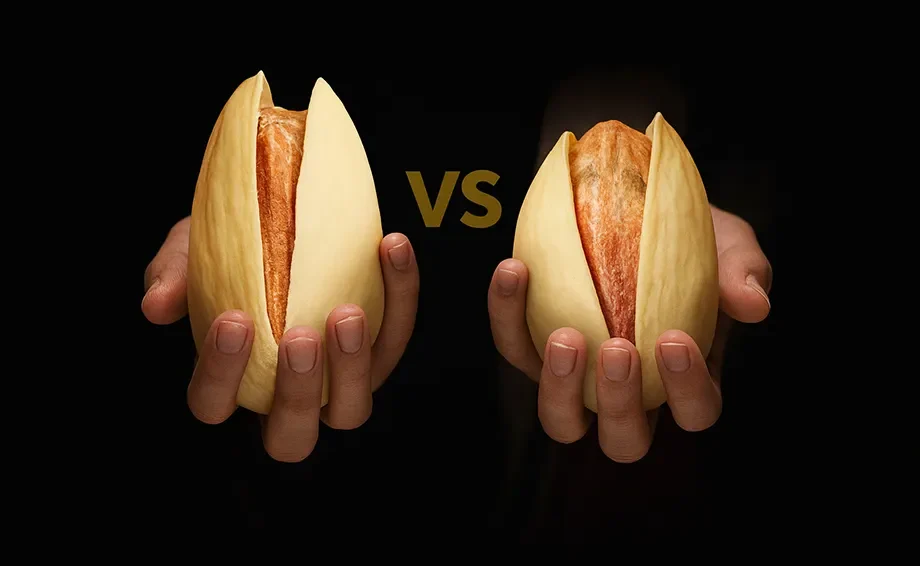 تفاوت-پسته-اکبری-و-احمدآقایی