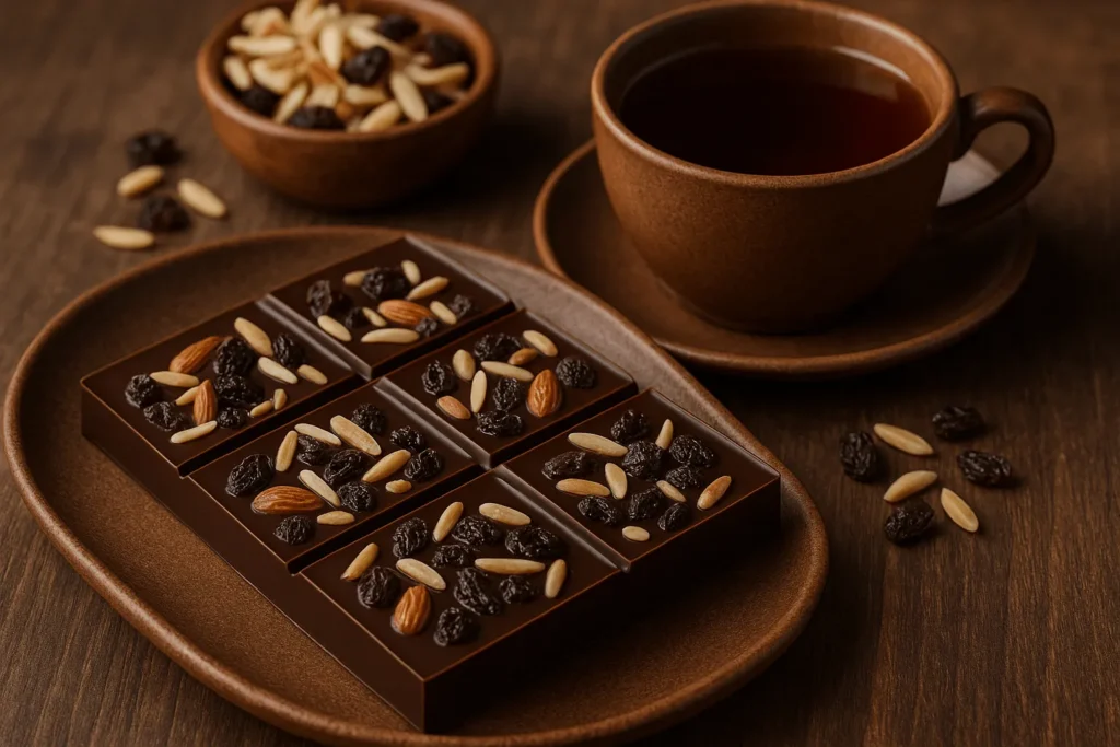 شکلات با مغزی بادام