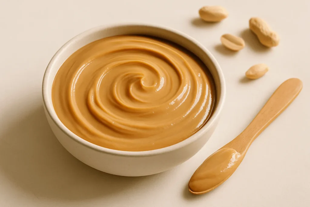 کره بادام زمینی خامه‌ای