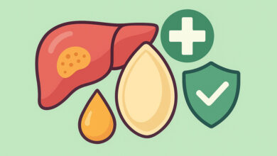 تخمه-کدو-برای-کبد-چرب