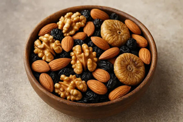 خواص گردو در بارداری: گردو با موویز و بادام