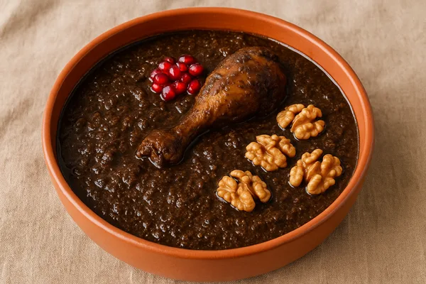 خواص گردو در بارداری: فسنجان با گردو