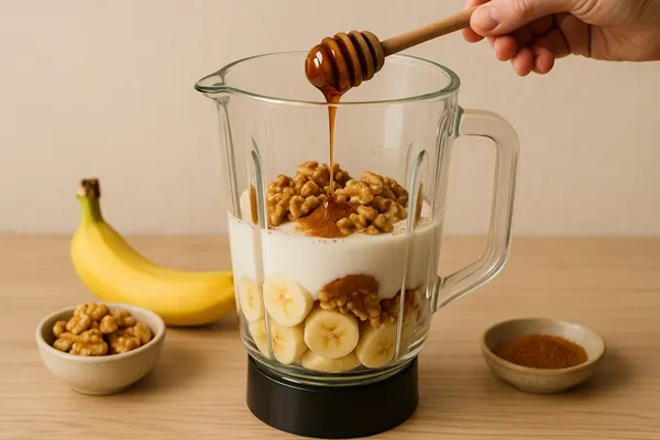 خواص گردو در بارداری: شیک گردو و موز