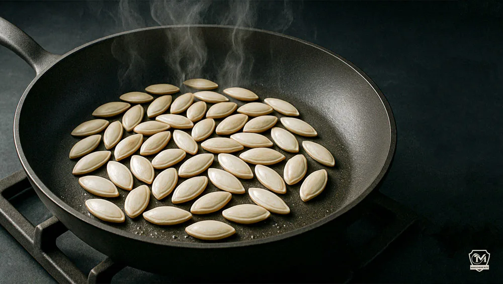 تخمه کدو بو داده در منزل