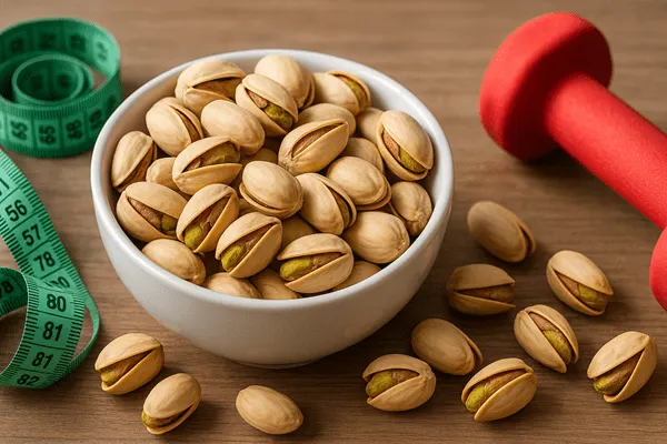 پسته در کنار ورزش لاغر کننده است.