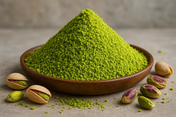 پودر پسته سبز خانگی.
