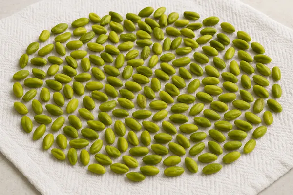 مرحله دوم: خشک‌کردن اولیه پسته