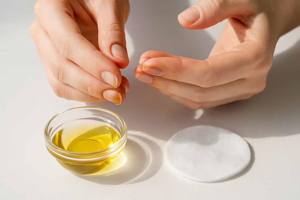 روغن گیاهی برای از بین بردن سیاهی گردو روی دست