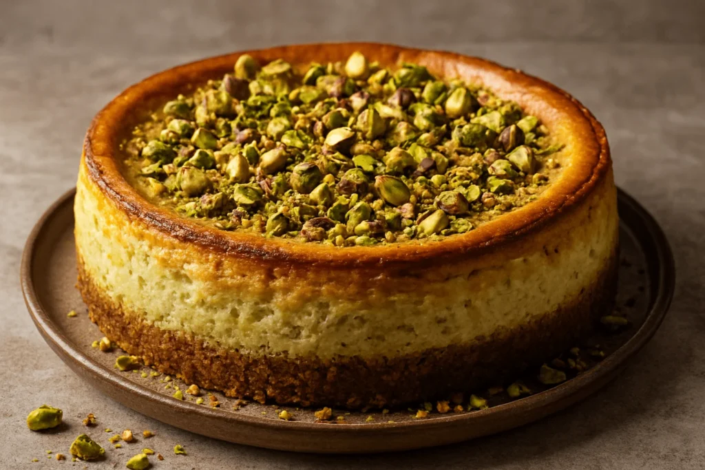 چیز کیک پسته پختنی