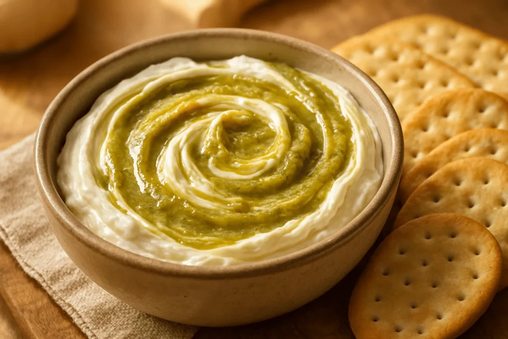 ماسکارپونه با مربای پوست پسته و کراکر