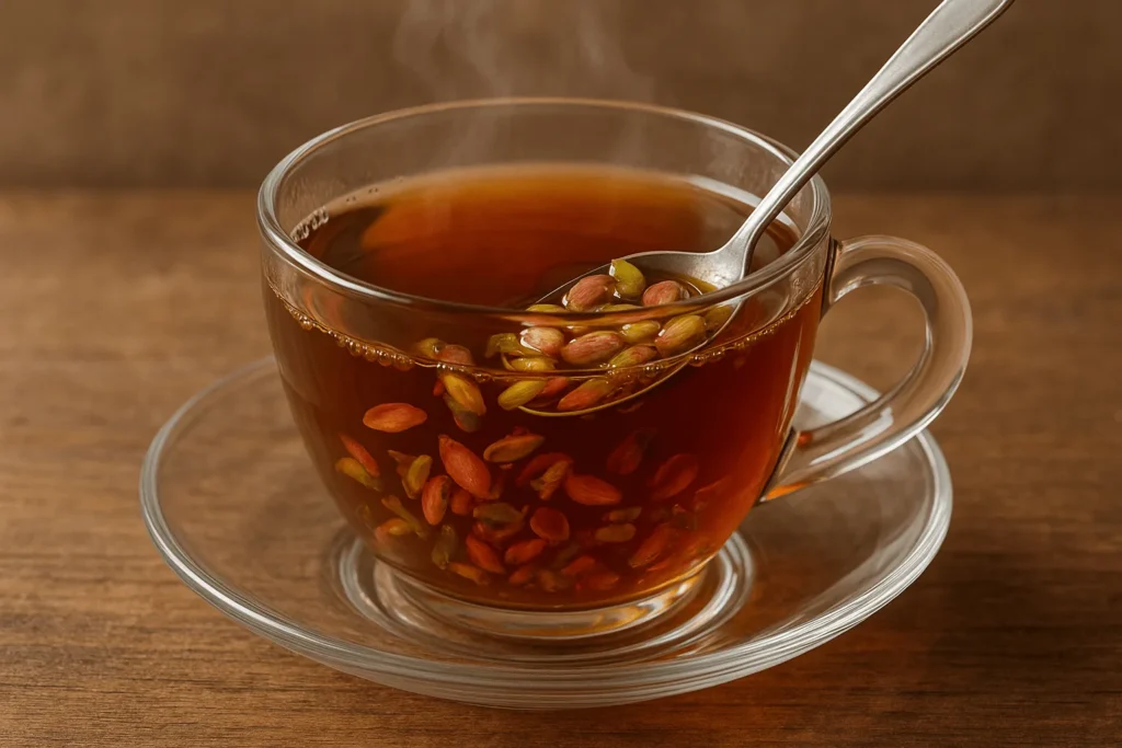 چای با مربای پوست پسته