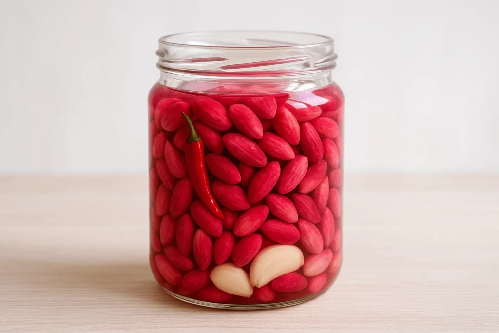 ترشی پوست پسته آماده.