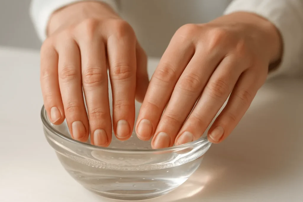 سرکه برای از بین بردن سیاهی گردو روی دست