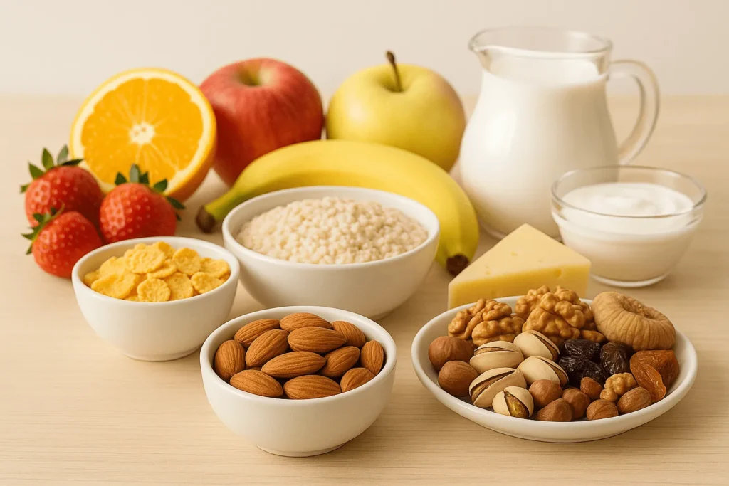 بادام درختی در کنار ترکیبهای مفید برای کودکان