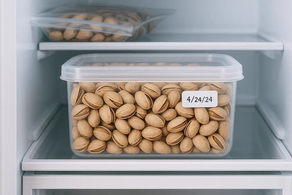 نگهداری پسته خشک در یخچال