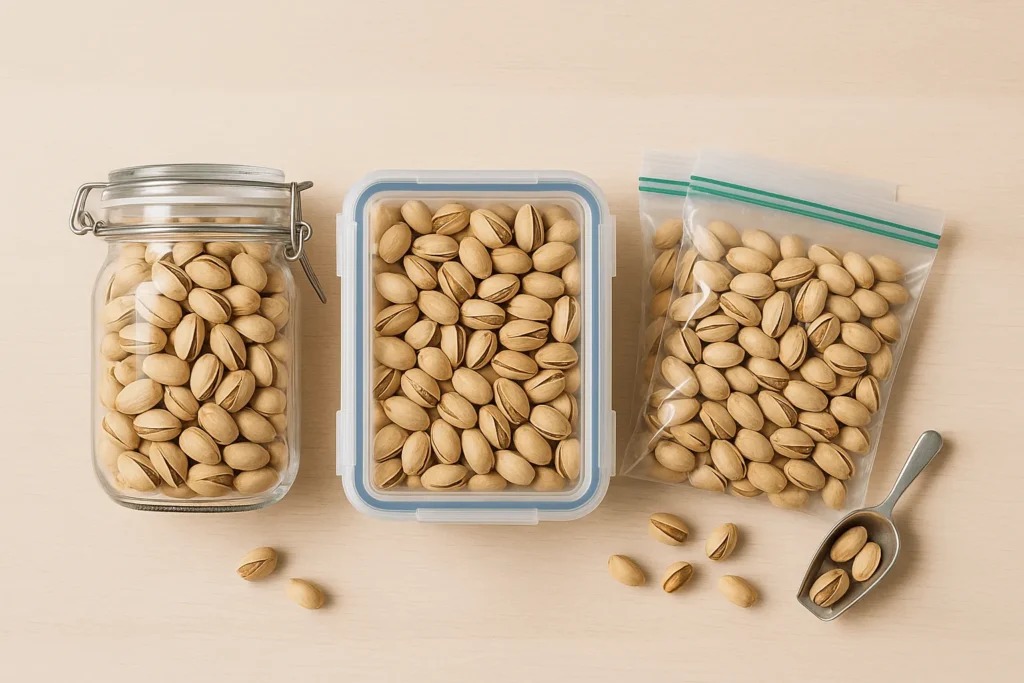 بهترین ظروف و بسته‌بندی برای نگهداری پسته