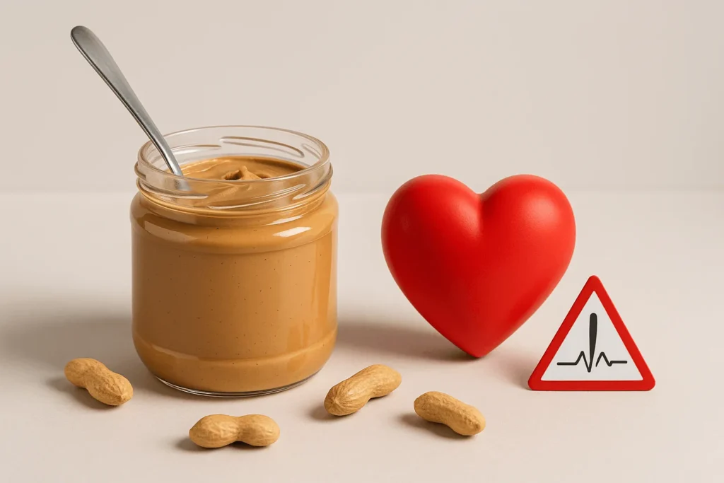مضرات کره بادام زمینی برای قلب