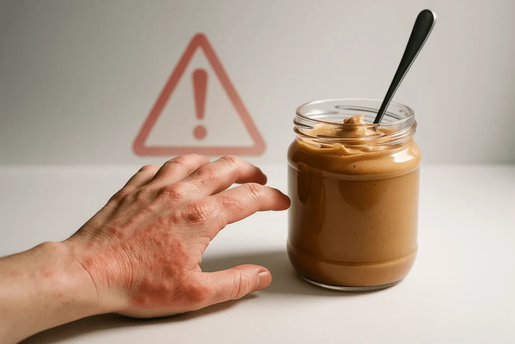 مضرات کره بادام زمینی برای سابقه آلرژی