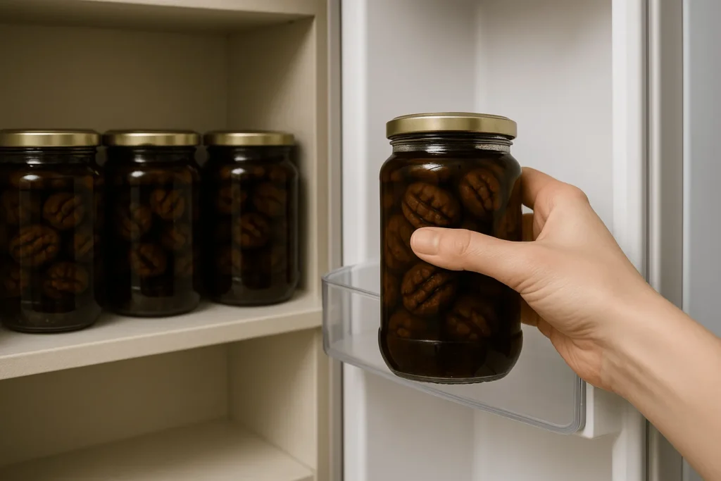 نگهداری ترشی گردو