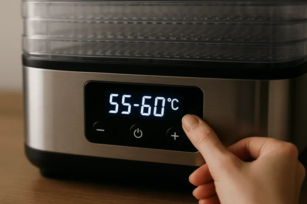 مرحله چهارم: تنظیم دمای دستگاه
