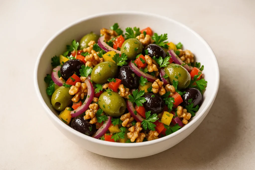 مرحله چهارم: اضافه کردن سس به سالاد و سرو