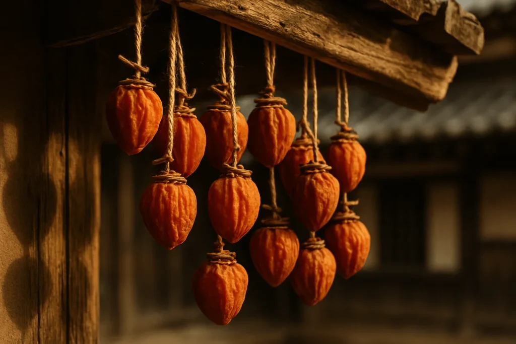 خرمالو خشک در چین و ژاپن