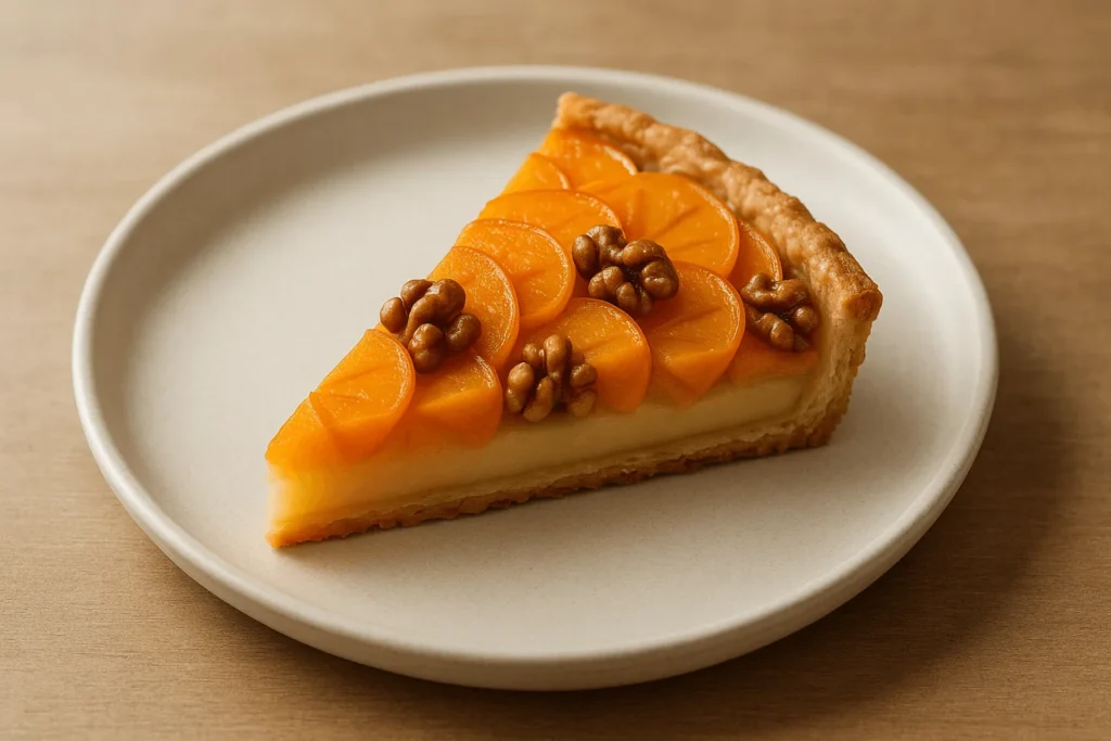 تارت خرمالو مثلثی