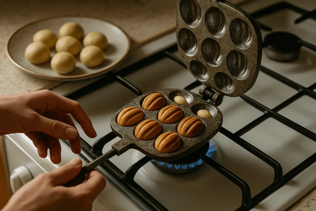 مرحله سوم: قالب زدن و پخت خمیر