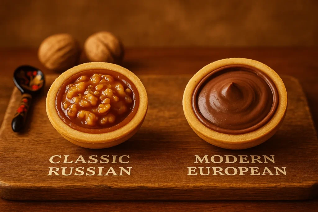 مدل کلاسیک روسی در سمت چپ و مدل مدرن اروپایی در سمت راست