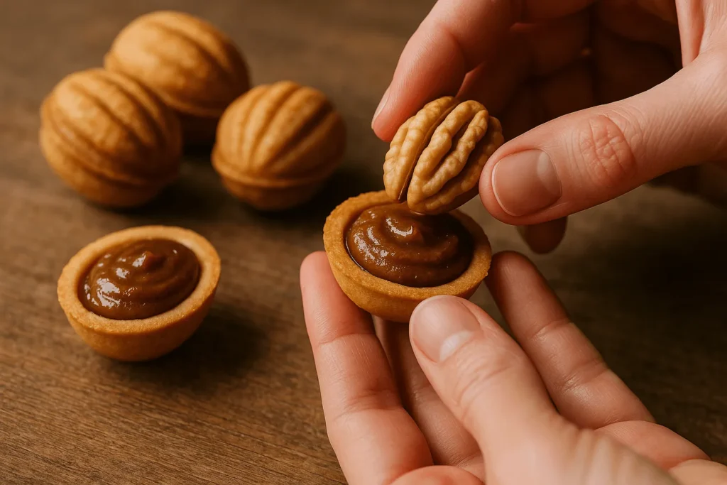 مرحله چهارم: پر کردن مغز شیرینیها