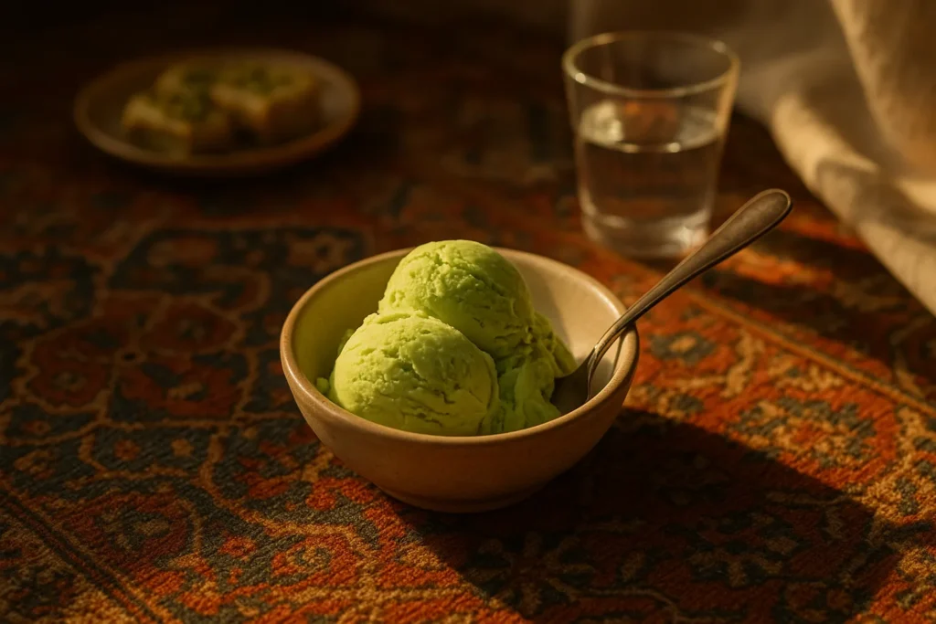 بستنی پستهای ایرانی