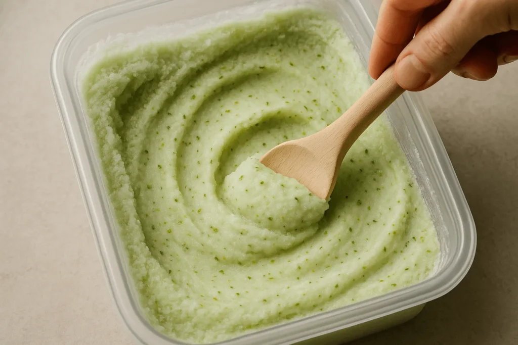 مرحله دوم: قرار دادن در فریزر