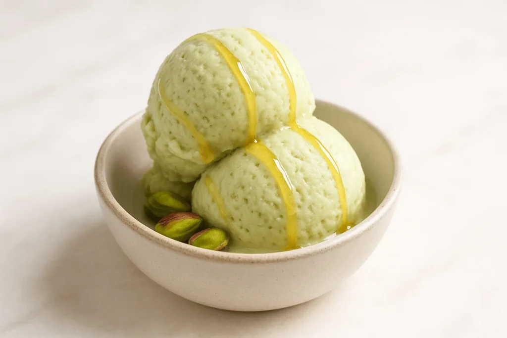 سرو بستنی پسته رژیمی