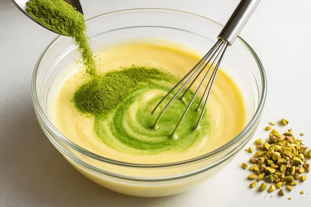 مرحله سوم: اضافه کردن پسته