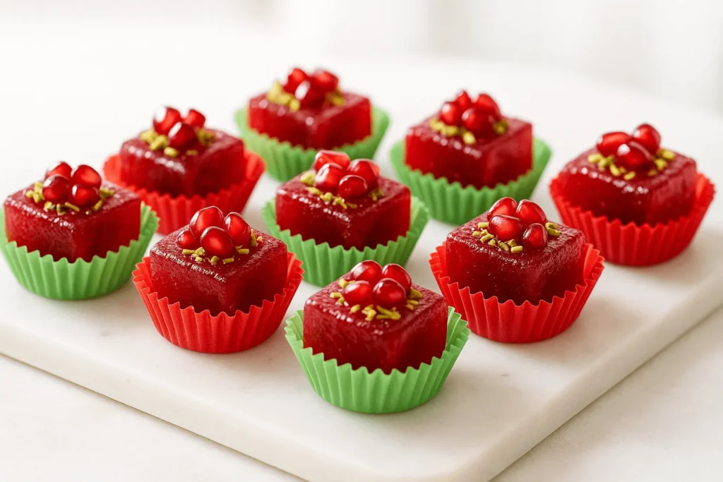 لوکوم انار با کپسول رنگی