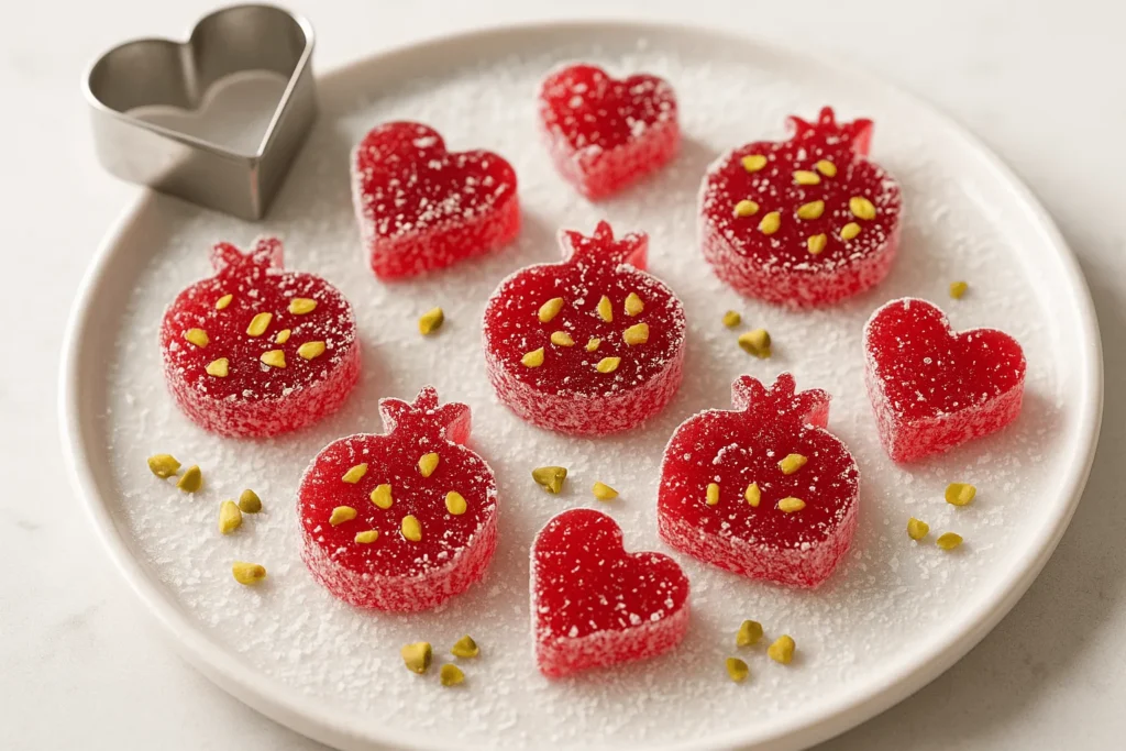 لوکوم انار با قالب یلدایی