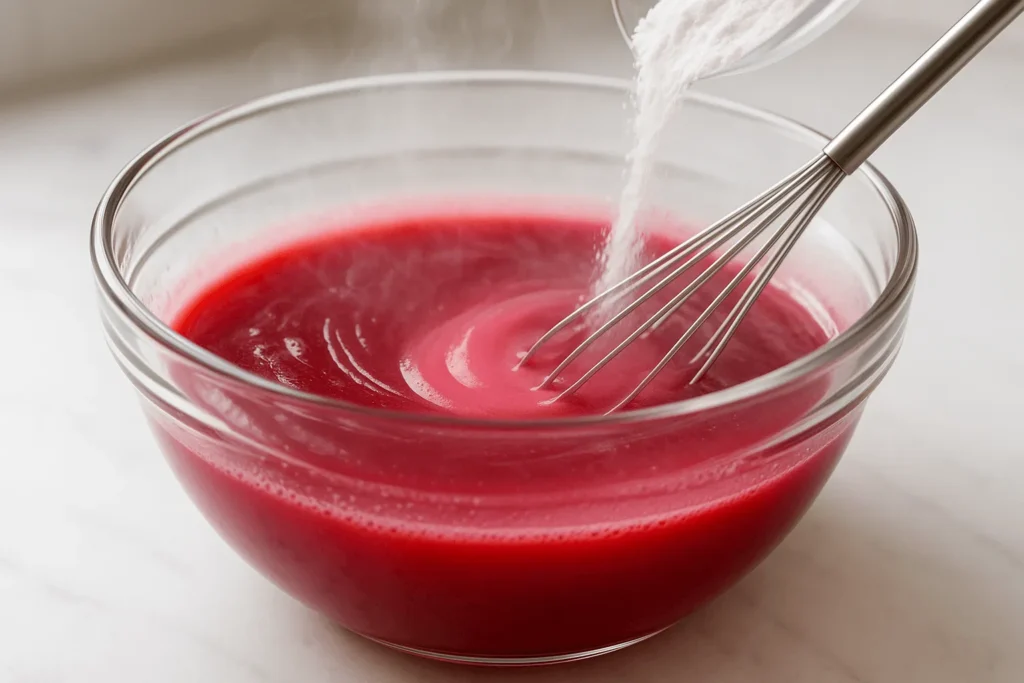 مرحله دوم: حل کردن ژله در آب