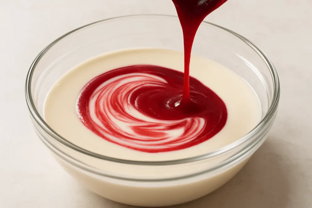 مرحله پنجم: اضافه کردن مخلوط ژله‌