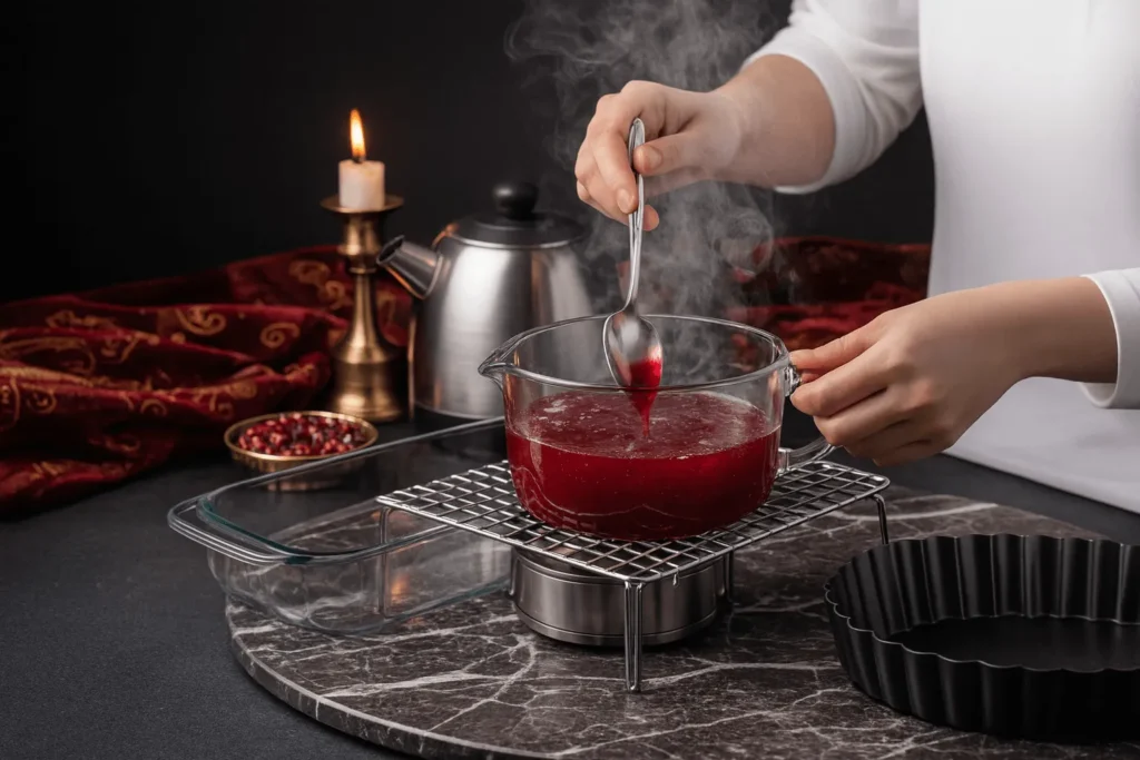 مرحله دوم: درست کردن ژله