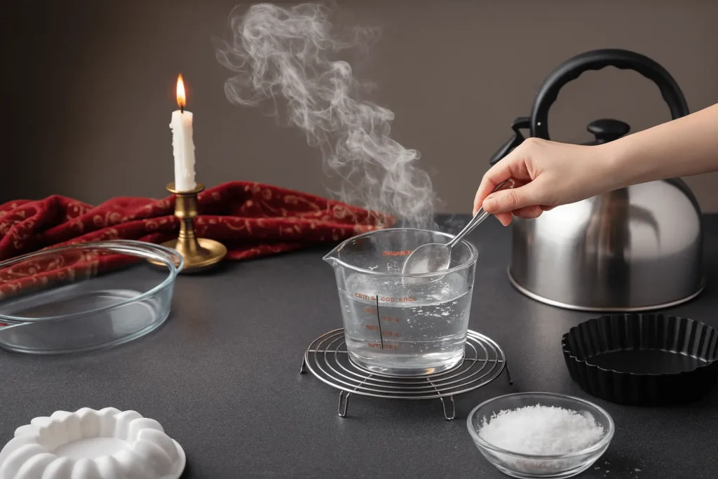 مرحله چهارم: آماده کردن ژلاتین