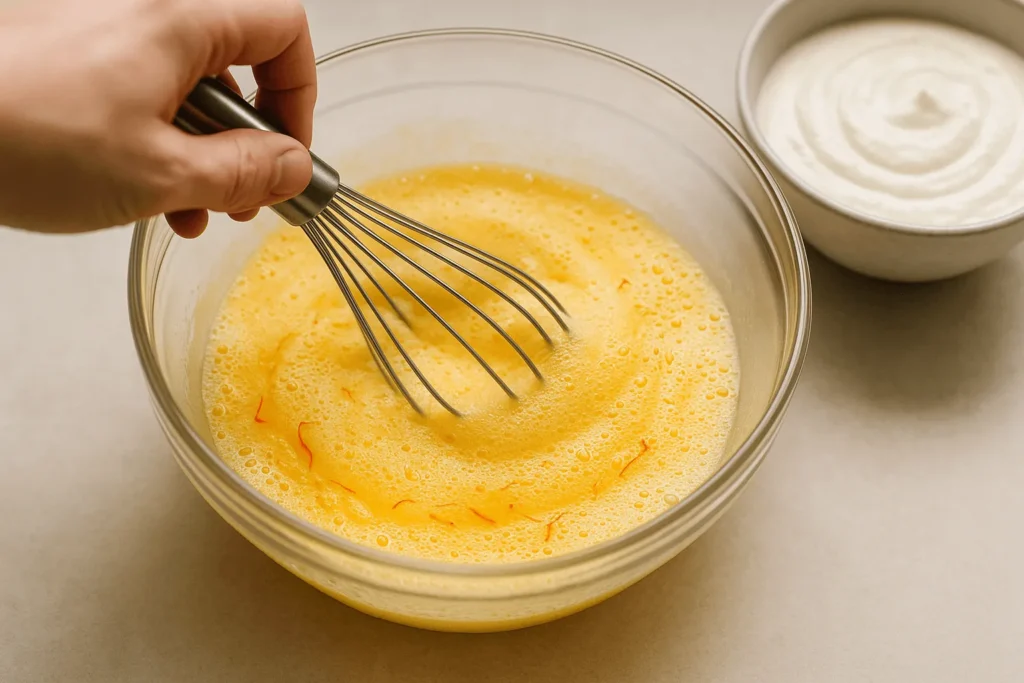 مرحله سوم: آماده سازی مواد خاگینه