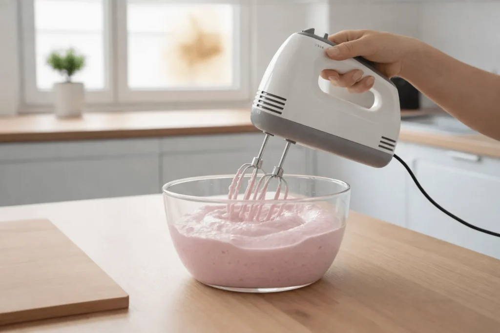 گام سوم: هم زدن ژله