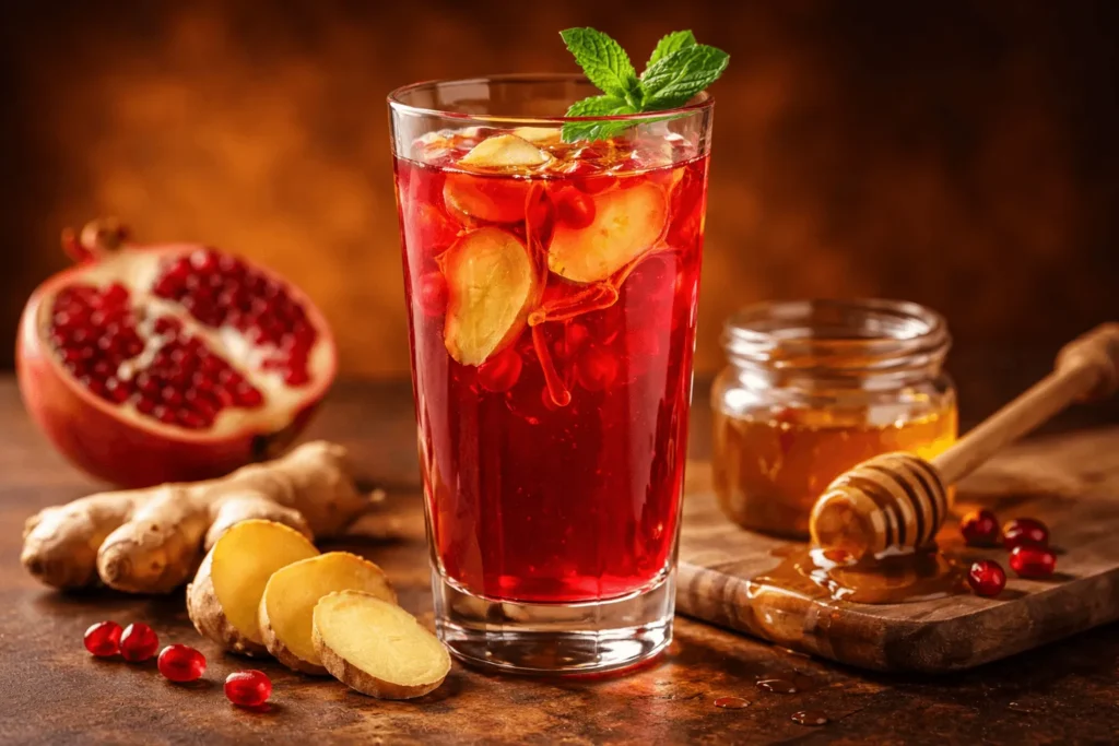 شربت انار و زنجبیل
