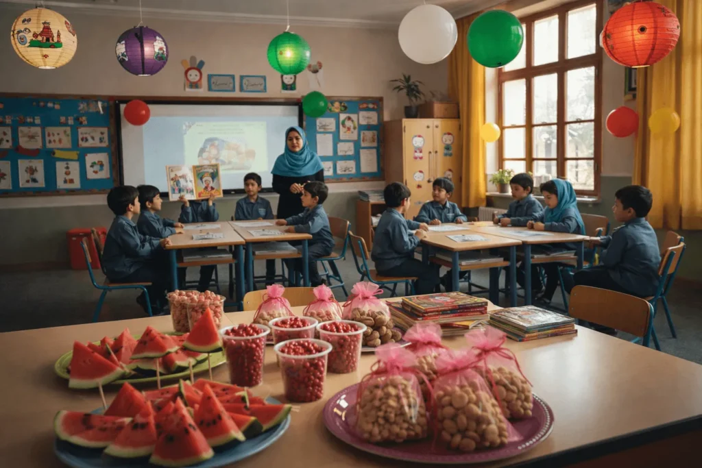 شب یلدا در مدرسه