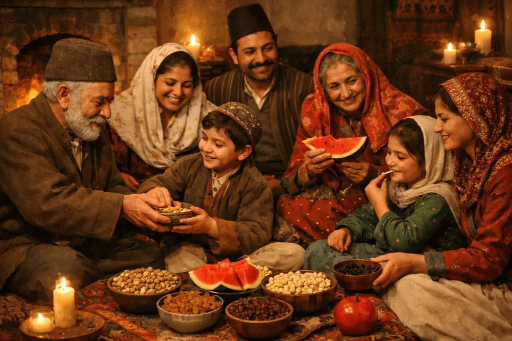 آجیل شب یلدا در دوران قاجار