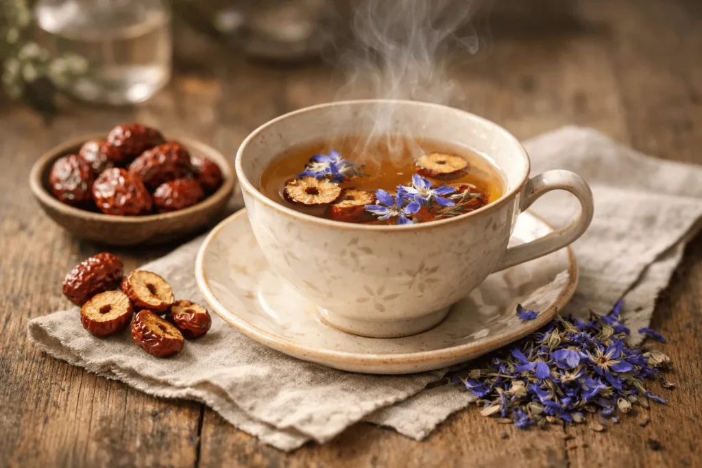 گل گاو زبان و عناب برای سرماخوردگی