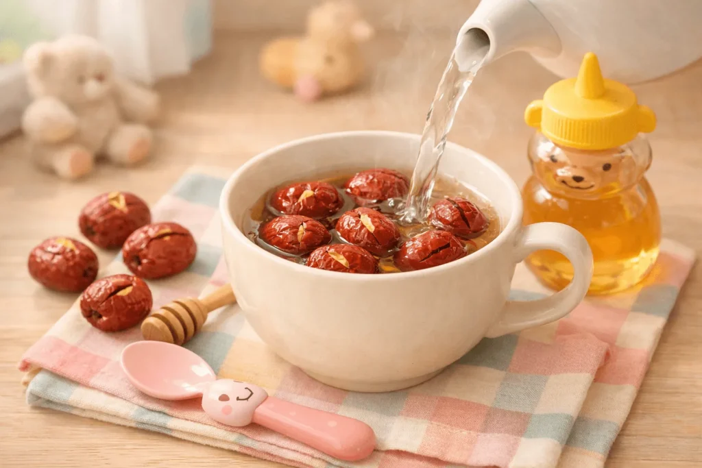 دمنوش عناب برای سرماخوردگی کودکان