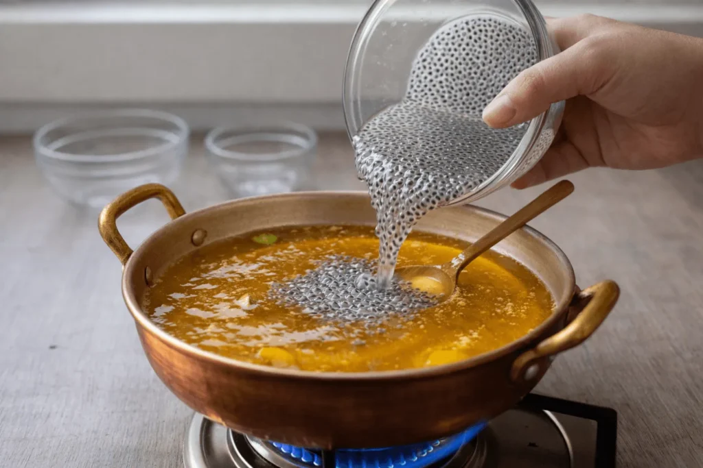 گام ششم: اضافه کردن تخم شربتی