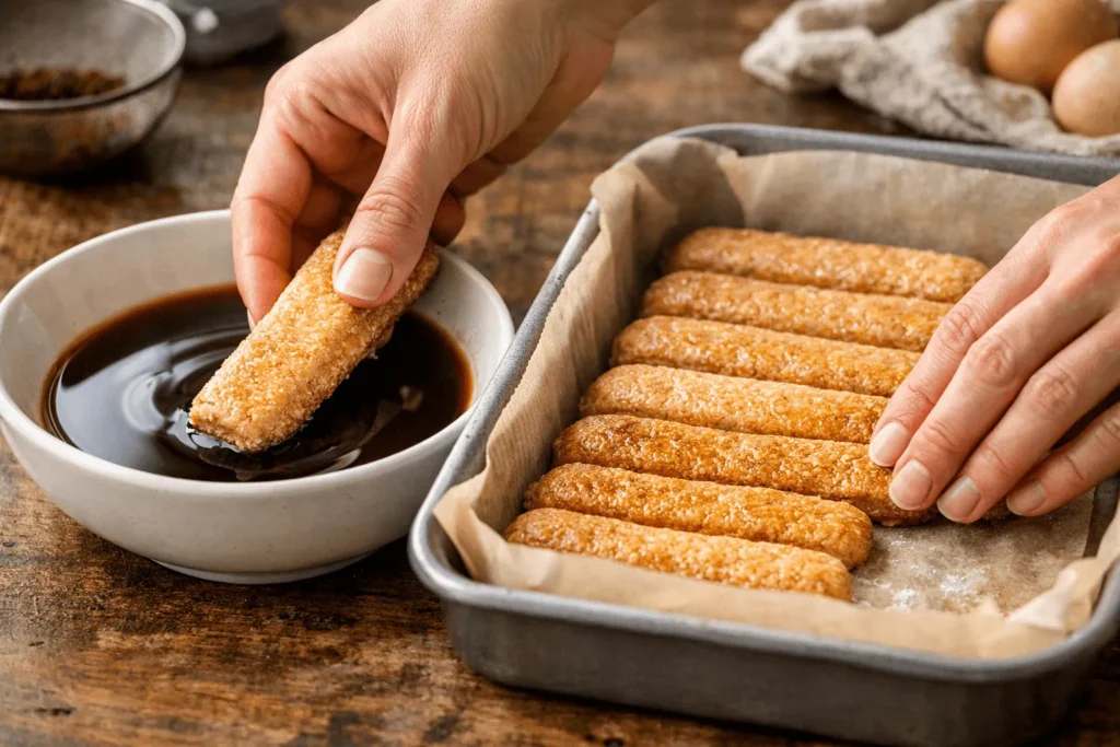 مرحله ششم: آماده سازی لایه بیسکویتی